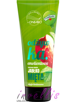 ONLYBIO EMOLLIENT HAIR CONDITIONER APPLE MINT 200ML invellis kosmetyki tanie uk naturalne zdrowie uroda
