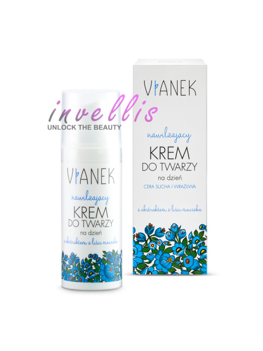 VIANEK NAWILZAJACY KREM DO TWARZY NA DZIEN 50ML invellis kosmetyki tanie uk naturalne zdrowie uroda