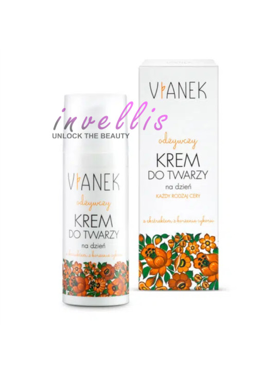 VIANEK ODZYWCZY KREM DO TWARZY NA DZIEN 50ML invellis kosmetyki tanie uk naturalne zdrowie uroda