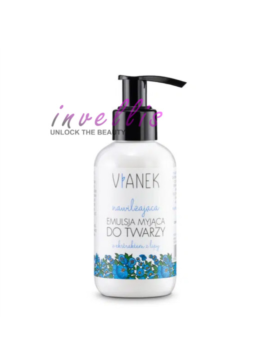 VIANEK NAWILZAJACA EMULSJA MYJACA DO TWARZY 150ML invellis kosmetyki tanie uk naturalne zdrowie uroda