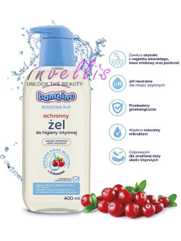 BAMBINO RODZINA PROTECTIVE INTIMATE HYGIENE GEL WITH CRANBERRY 400ML invellis kosmetyki tanie uk naturalne zdrowie uroda