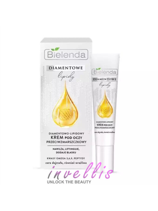 BIELENDA DIAMOND LIPID KREM POD OCZY PRZECIW ZMARSZCZKOWY 15ML invellis kosmetyki tanie uk naturalne zdrowie uroda