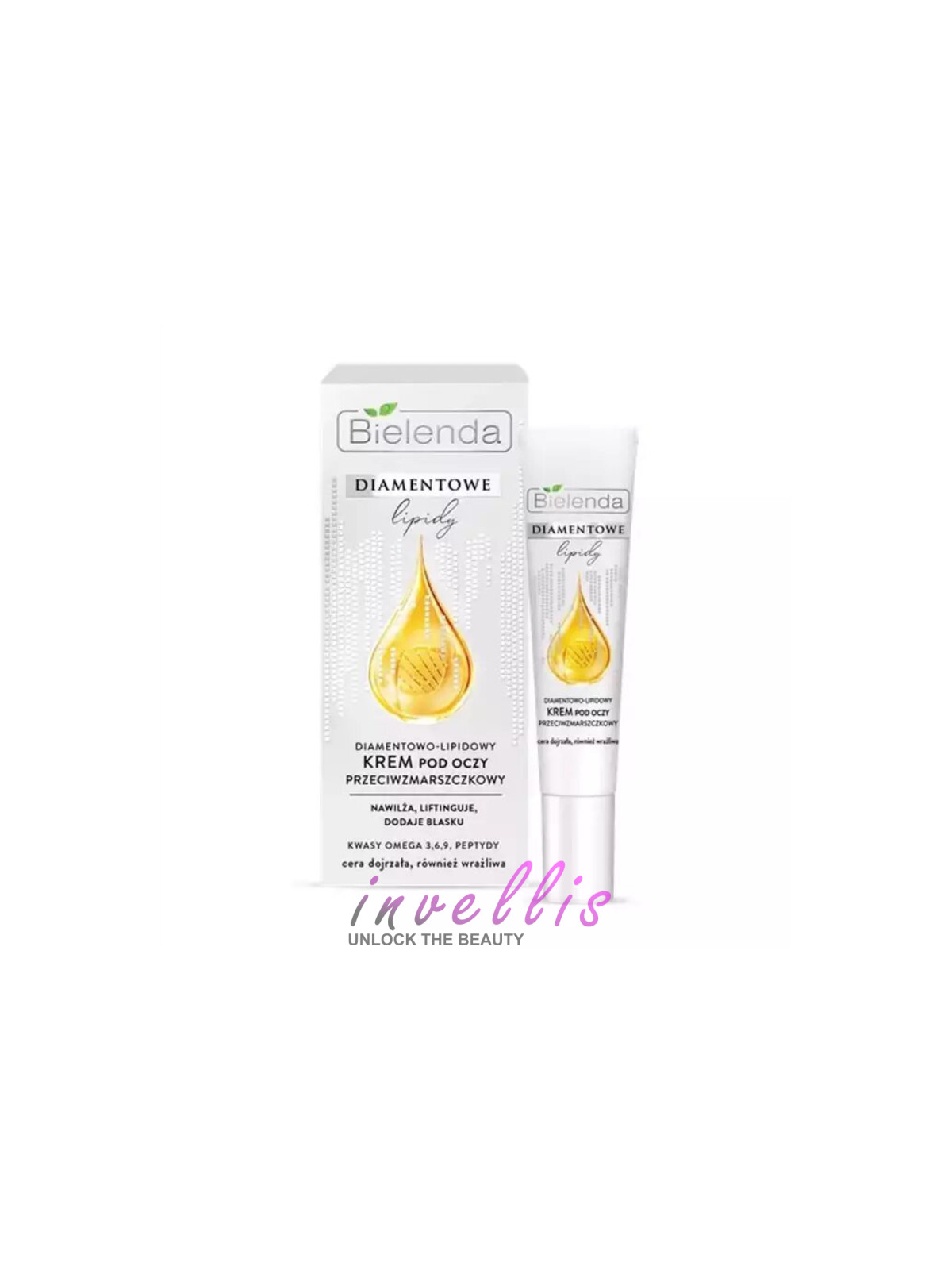 BIELENDA DIAMOND LIPID KREM POD OCZY PRZECIW ZMARSZCZKOWY 15ML invellis kosmetyki tanie uk naturalne zdrowie uroda