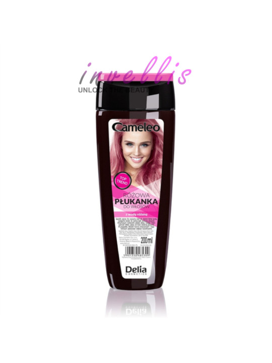 DELIA CAMELEO HAIR RINSE PINK 200ML invellis kosmetyki tanie uk naturalne zdrowie uroda