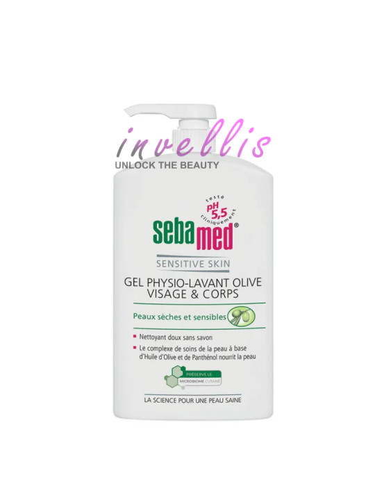 SEBAMED OLIWKOWY ZEL DO MYCIA TWARZY I CIALA 1000ML invellis kosmetyki tanie uk naturalne zdrowie uroda