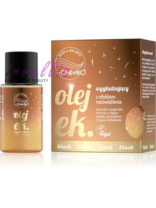 ONLYBIO OLEJEK WYGLADZAJACY Z EFEKTEM ROZSWIETLENIA 20ML invellis kosmetyki tanie uk naturalne zdrowie uroda