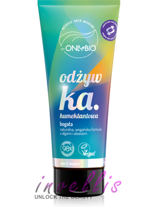 ONLYBIO ODZYWKA HUMEKTANTOWA BOGATA 200ML invellis kosmetyki tanie uk naturalne zdrowie uroda