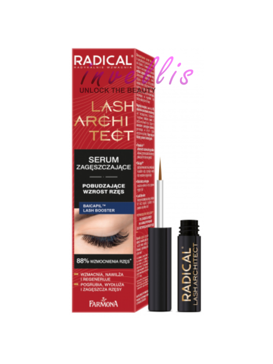 RADICAL LASH ARCHITECT SERUM ZAGESZCZAJACE I POBUDZAJACE WZROST RZES 5ML invellis kosmetyki tanie uk naturalne zdrowie uroda