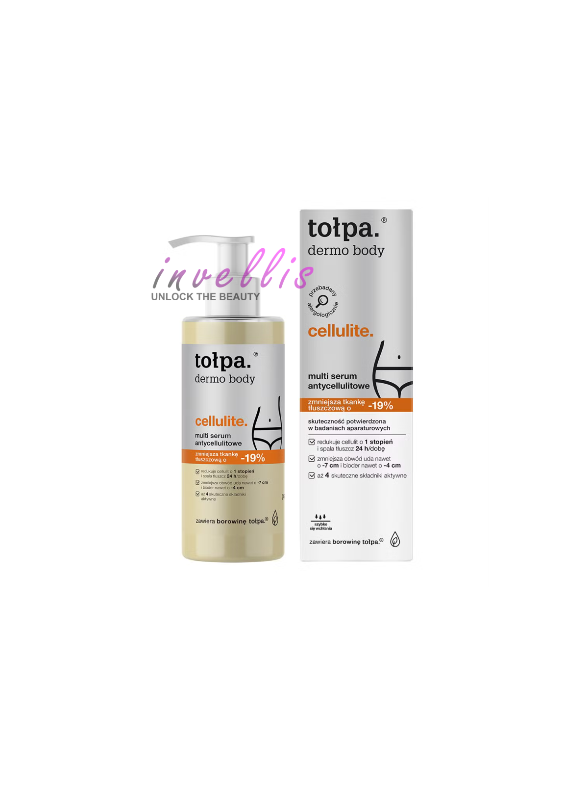 TOLPA DERMO BODY SERUM ANTYCELLULITOWE MULTI 250ML invellis kosmetyki tanie uk naturalne zdrowie uroda