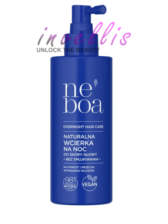 NEBOA OVERNIGHT HAIR CARE NATURAL SCALP SERUM FOR GROWTH AND ANTI-HAIR LOSS 175ML invellis kosmetyki tanie uk naturalne zdrowie 