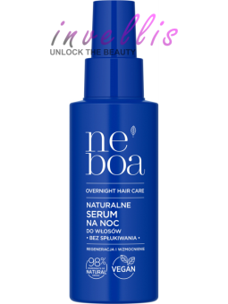 NEBOA OVERNIGHT HAIR CARE NATURAL LEAVE-IN SERUM FOR HAIR REGENERATION AND STRENGTHENING 100ML invellis kosmetyki tanie uk natur
