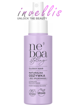 NEBOA GLOSSY HAIR NATURAL LEAVE-IN CONDITIONER EASIER DETANGLING 100ML invellis kosmetyki tanie uk naturalne zdrowie uroda