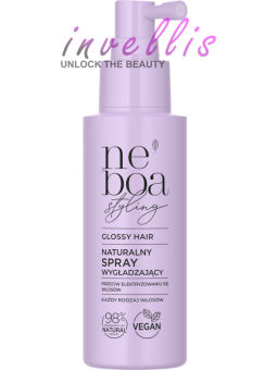 NEBOA GLOSSY HAIR SMOOTHING MIST ANTI-STATIC FOR FRIZZ CONTROL 100ML invellis kosmetyki tanie uk naturalne zdrowie uroda