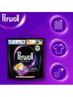 HENKEL PERWOLL CAPSULES FOR WASHING BLACK CAPS 35 PCS 472.5G invellis kosmetyki tanie uk naturalne zdrowie uroda