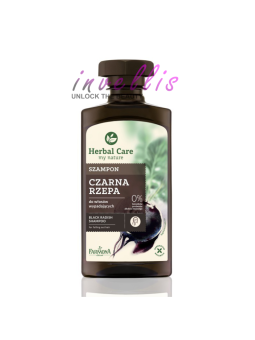 HERBAL CARE SHAMPOO FOR HAIR WITH BLACK RADISH 330ML invellis kosmetyki tanie uk naturalne zdrowie uroda