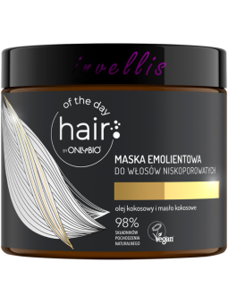 ONLYBIO HAIR OF THE DAY EMOLLIENT MASK FOR LOW POROSITY HAIR 400ML invellis kosmetyki tanie uk naturalne zdrowie uroda