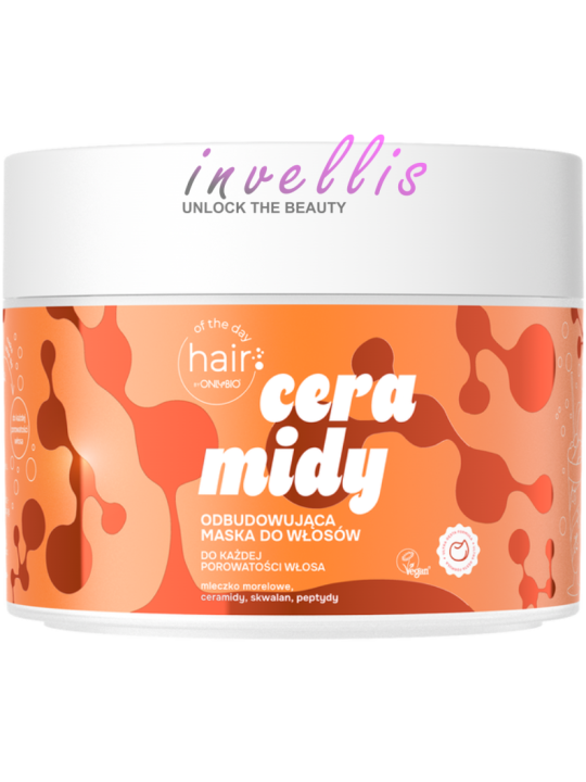 ONLYBIO HAIR OF THE DAY CERAMIDY ODBUDOWUJACA MASKA DO WLOSOW 280ML invellis kosmetyki tanie uk naturalne zdrowie uroda