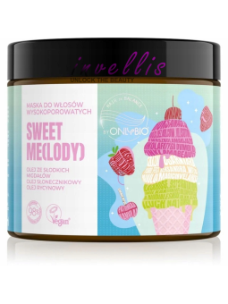 ONLYBIO SWEET MELODY HAIR MASK FOR HIGH POROSITY HAIR 400ML invellis kosmetyki tanie uk naturalne zdrowie uroda
