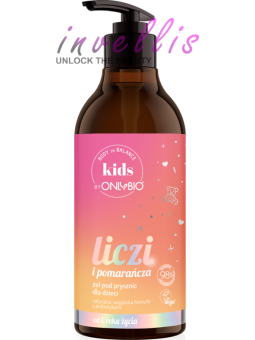 ONLYBIO ZEL POD PRYSZNIC DLA DZIECI LICZI I POMARANCZA 400ML kasztelan bedford polski sklep uk invellis online onlybio neboa zia