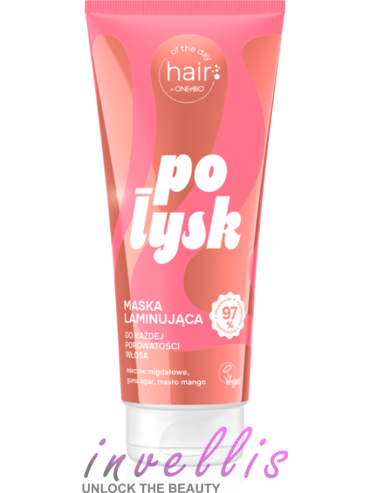 ONLYBIO HAIR OF THE DAY POLYSK MASKA LAMINUJACA 200ML invellis kosmetyki tanie uk naturalne zdrowie uroda