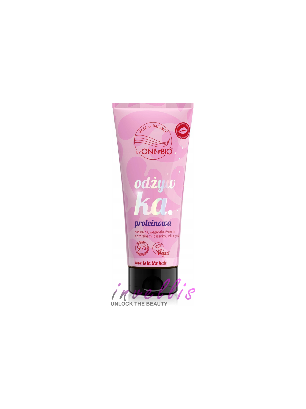 ONLYBIO LOVE IS IN THE HAIR ODZYWKA PROTEINOWA 200ML invellis kosmetyki tanie uk naturalne zdrowie uroda