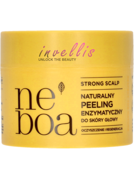 NEBOA STRONG SCALP NATURALNY PEELING ENZYMATYCZNY DO SKORY GLOWY OCZYSZCZANIE I REGENERACJA 150ML invellis kosmetyki tanie uk na