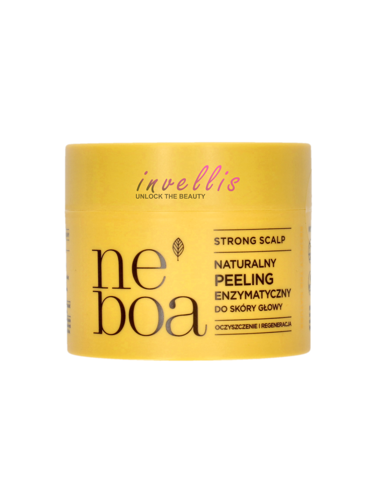 NEBOA STRONG SCALP NATURALNY PEELING ENZYMATYCZNY DO SKORY GLOWY OCZYSZCZANIE I REGENERACJA 150ML invellis kosmetyki tanie uk na