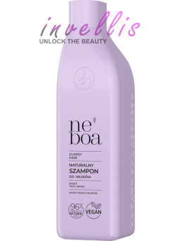 NEBOA GLOSSY HAIR NATURAL SHAMPOO FOR WATER SHEEN EFFECT ALL HAIR TYPES 300ML invellis kosmetyki tanie uk naturalne zdrowie urod