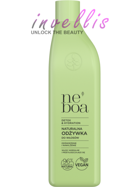 NEBOA DETOX HYDRATION NATURALNA ODZYWKA DO WLOSOW ODSWIEZENIE I NAWILZENIE WLOSY NORMALNE I PRZETLUSZCZAJACE SIE 300ML invellis 