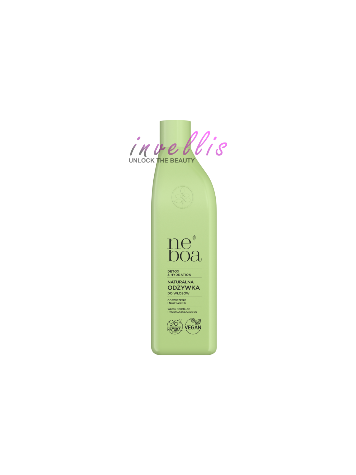 NEBOA DETOX HYDRATION NATURALNA ODZYWKA DO WLOSOW ODSWIEZENIE I NAWILZENIE WLOSY NORMALNE I PRZETLUSZCZAJACE SIE 300ML invellis 