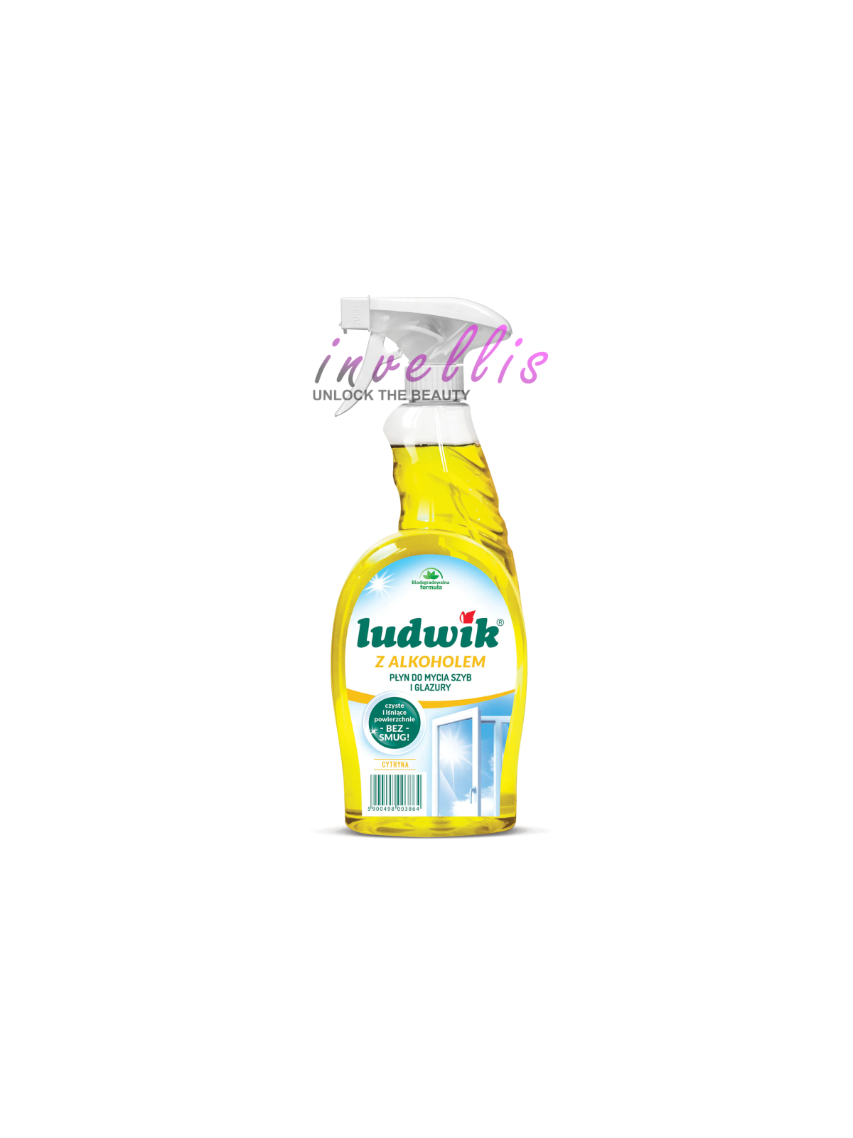 LUDWIK GLASS AND TILE CLEANER LEMON 750ML invellis kosmetyki tanie uk naturalne zdrowie uroda