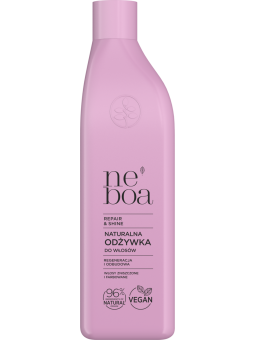 NEBOA REPAIR SHINE NATURAL HAIR CONDITIONER REGENERATION AND REPAIR FOR DAMAGED AND COLORED HAIR 300ML invellis kosmetyki tanie 