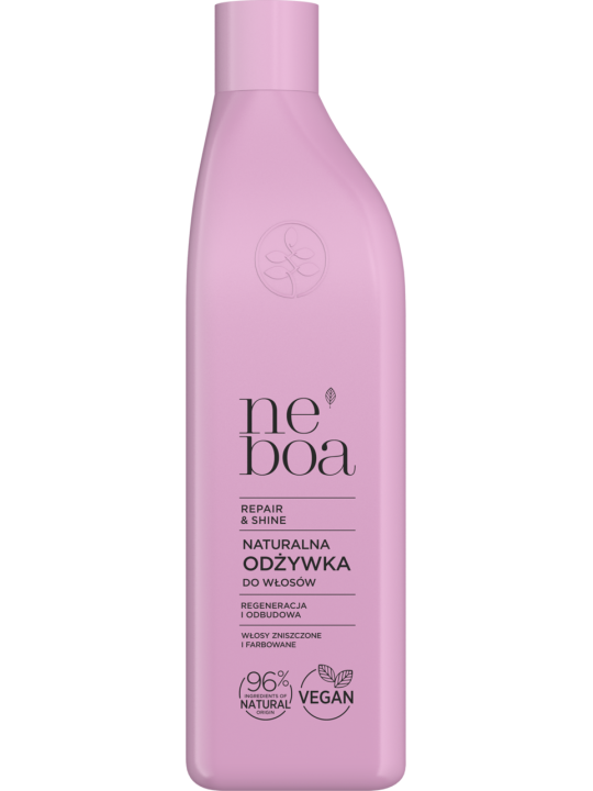 NEBOA REPAIR SHINE NATURALNA ODZYWKA DO WLOSOW REGENERACJA I ODBUDOWA WLOSY ZNISZCZONE I FARBOWANE 300ML invellis kosmetyki tani