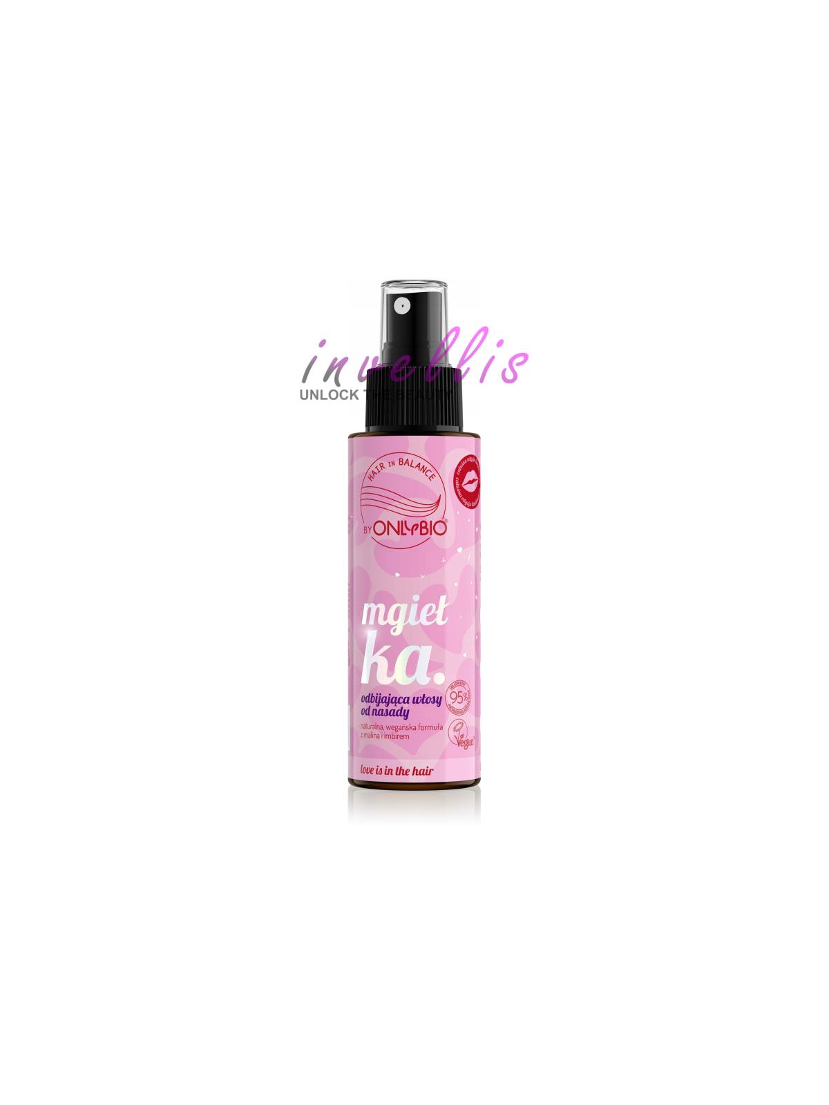 ONLYBIO LOVE IS IN THE HAIR ROOT-LIFTING HAIR MIST 100ML invellis kosmetyki tanie uk naturalne zdrowie uroda