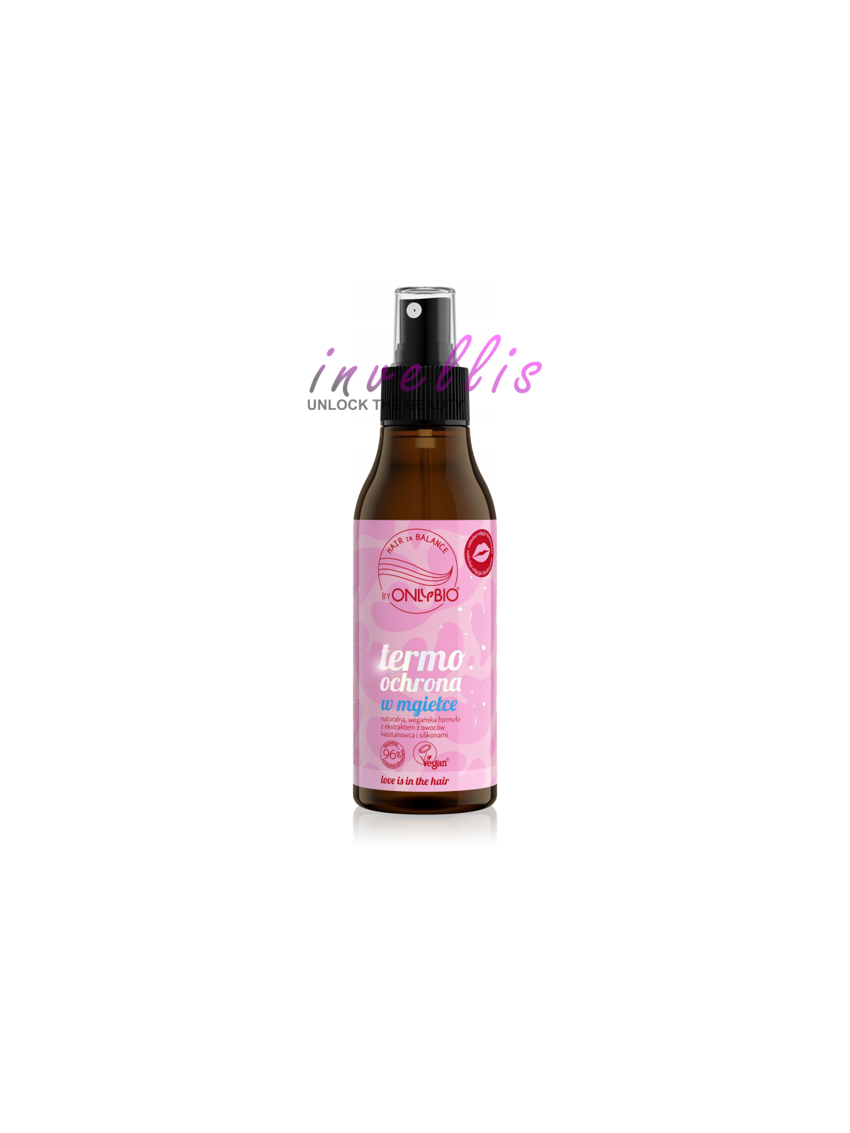 ONLYBIO LOVE IS IN THE HAIR TERMO OCHRONA W MGIELCE 150ML invellis kosmetyki tanie uk naturalne zdrowie uroda