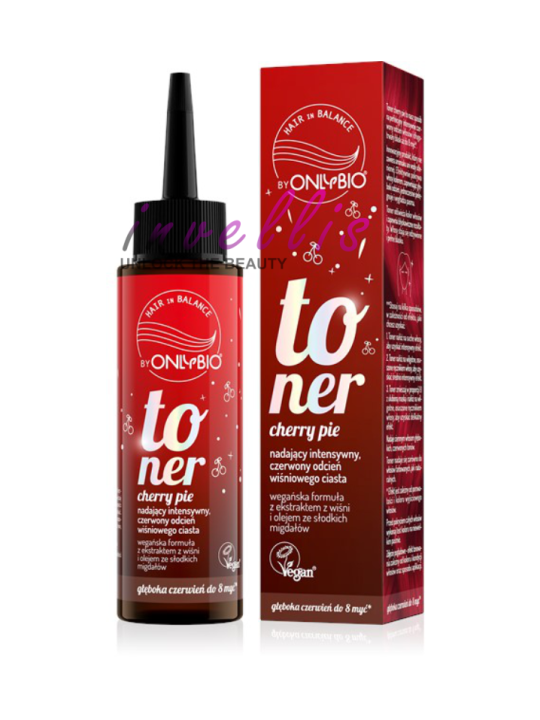 ONLYBIO TONER CHERRY PIE 100ML invellis kosmetyki tanie uk naturalne zdrowie uroda