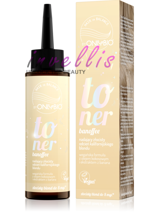 ONLYBIO TONER BANOFFEE 100ML invellis kosmetyki tanie uk naturalne zdrowie uroda