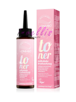 ONLYBIO STRAWBERRY MILKSHAKE TONER 100ML invellis kosmetyki tanie uk naturalne zdrowie uroda