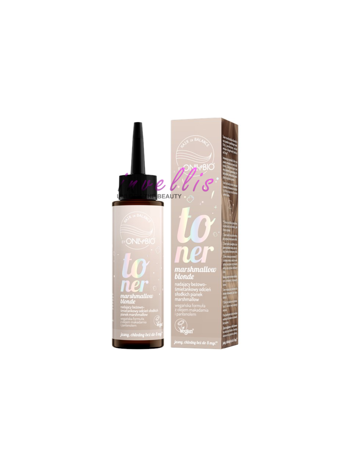 ONLYBIO TONER MARSHMALLOW BLONDE 100ML invellis kosmetyki tanie uk naturalne zdrowie uroda