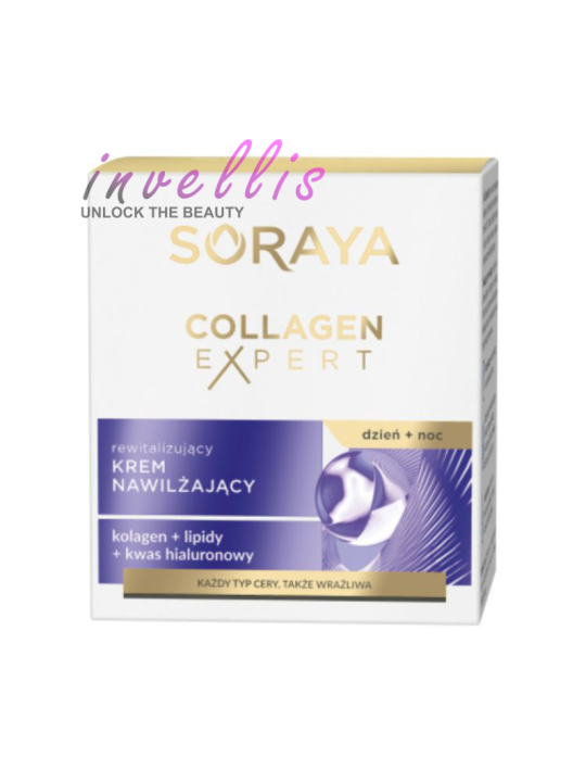 SORAYA COLLAGEN EXPERT REVITALIZING MOISTURIZING CREAM 50ML invellis kosmetyki tanie uk naturalne zdrowie uroda