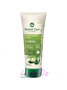 HERBAL CARE NOURISHING OLIVE HAND CREAM 100ML invellis kosmetyki tanie uk naturalne zdrowie uroda