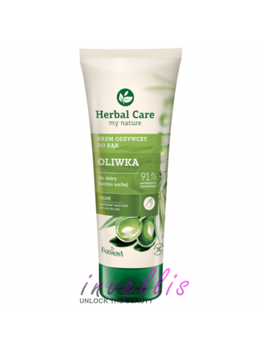 HERBAL CARE KREM DO RAK ODZYWCZY OLIWKOWY 100ML invellis kosmetyki tanie uk naturalne zdrowie uroda