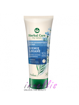 HERBAL CARE REGENERATING HAND CREAM WITH FLAX SEED 100ML invellis kosmetyki tanie uk naturalne zdrowie uroda