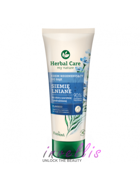 HERBAL CARE KREM DO RAK REGENERUJACY SIEMIE LNIANE 100ML invellis kosmetyki tanie uk naturalne zdrowie uroda