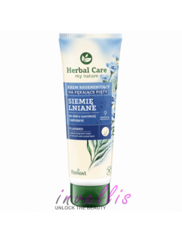 HERBAL CARE CREAM FOR CRACKED HEELS FLAXSEED 100ML invellis kosmetyki tanie uk naturalne zdrowie uroda