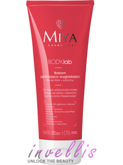 MIYA BODY LAB FIRMING AND SMOOTHING BODY LOTION WITH AHA ACIDS + VITAMINS 200ML invellis kosmetyki tanie uk naturalne zdrowie ur