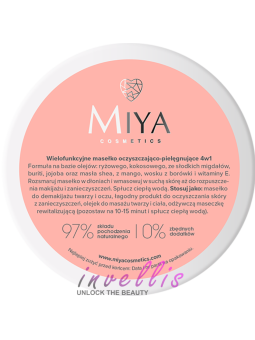MIYA MY CLEAN HERO MULTIFUNCTIONAL 4-IN-1 CLEANSING AND NOURISHING BALM 70G invellis kosmetyki tanie uk naturalne zdrowie uroda