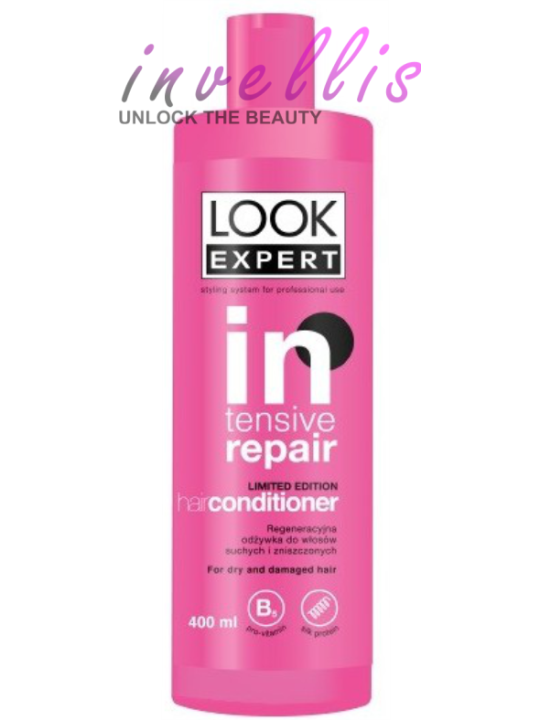 LOOK EXPERT INTENSIVE REPAIR REGENERACYJNA ODZYWKA DO WLOSOW SUCHYCH I ZNISZCZONYCH 400ML invellis kosmetyki tanie uk naturalne 