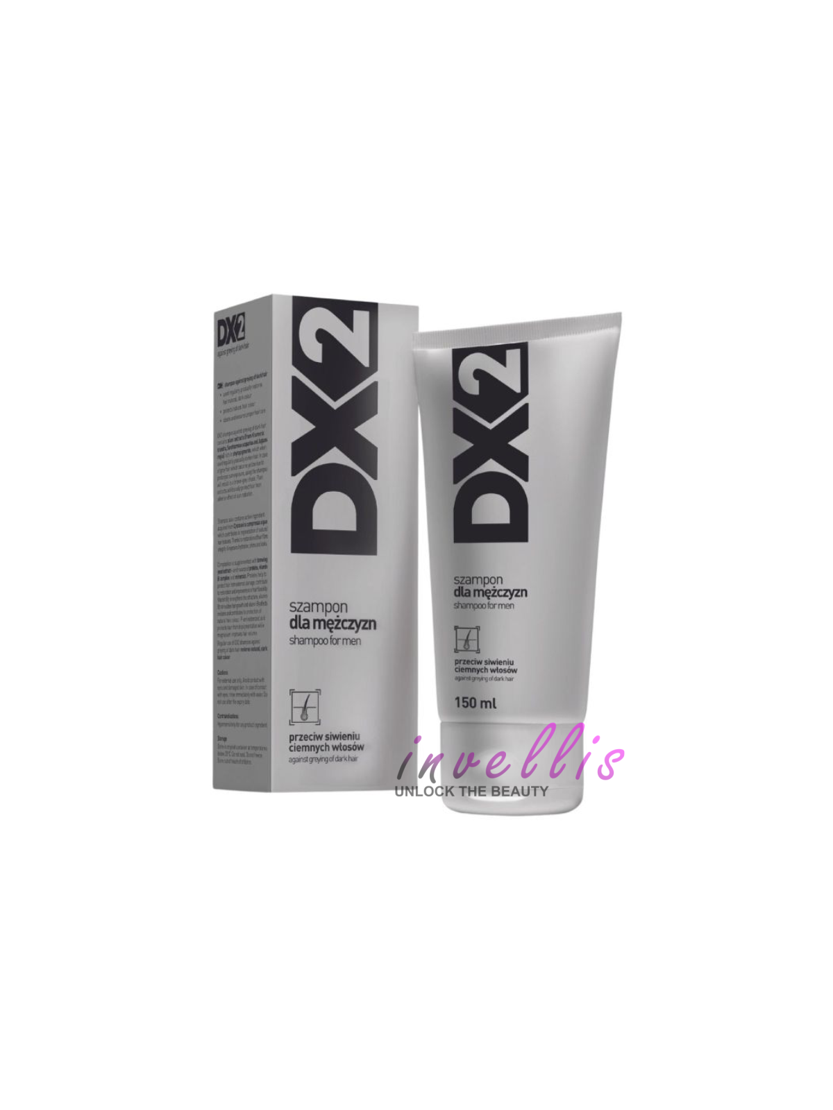 AFLOFARM DX2 SZAMPON DLA MEZCZYZN PRZECIW SIWIENIU 150ML invellis kosmetyki tanie uk naturalne zdrowie uroda