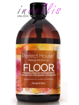 PERFECT HOUSE PROFESSIONAL CONCENTRATE FOR CLEANING AND MAINTENANCE OF FLOORS ORANGE AND ROSE 480ML invellis kosmetyki tanie uk 